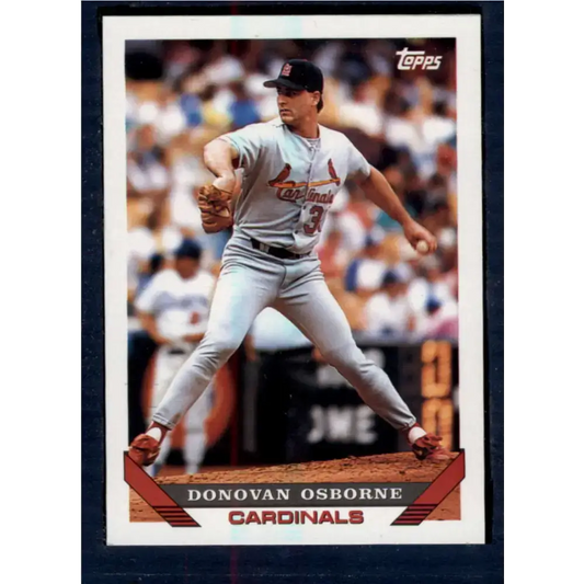 1993 Topps #662 Donovan Osborne NM-MT St. Louis Cardinals Baseball Card - Baseball Card Single