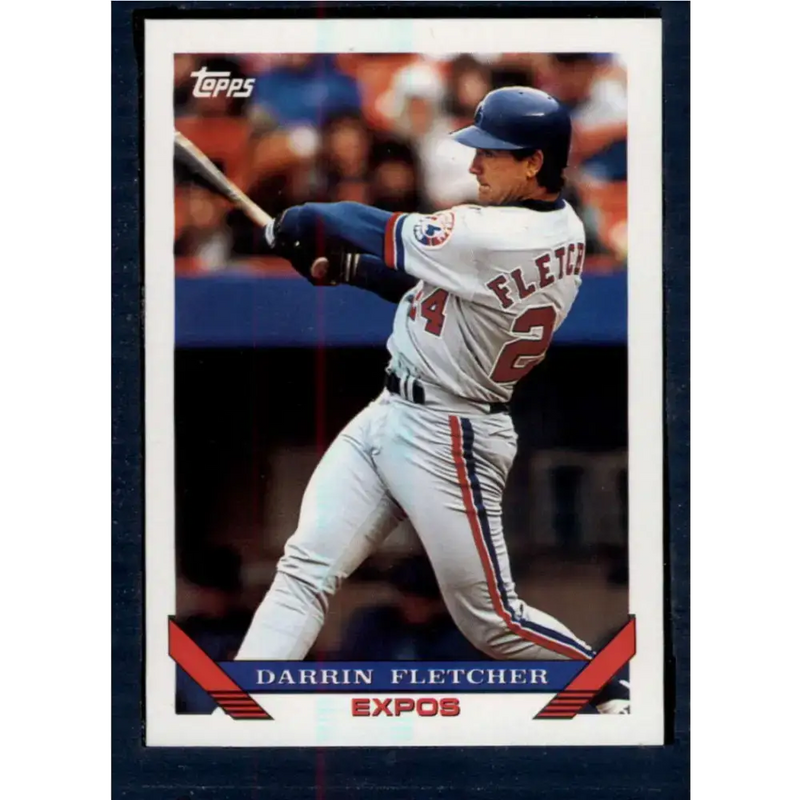 1993 Topps #665 Darrin Fletcher NM-MT Montreal Expos Baseball Card - Baseball Card Single