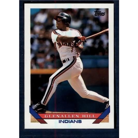 1993 Topps #666 Glenallen Hill NM-MT Cleveland Indians Baseball Card - Baseball Card Single