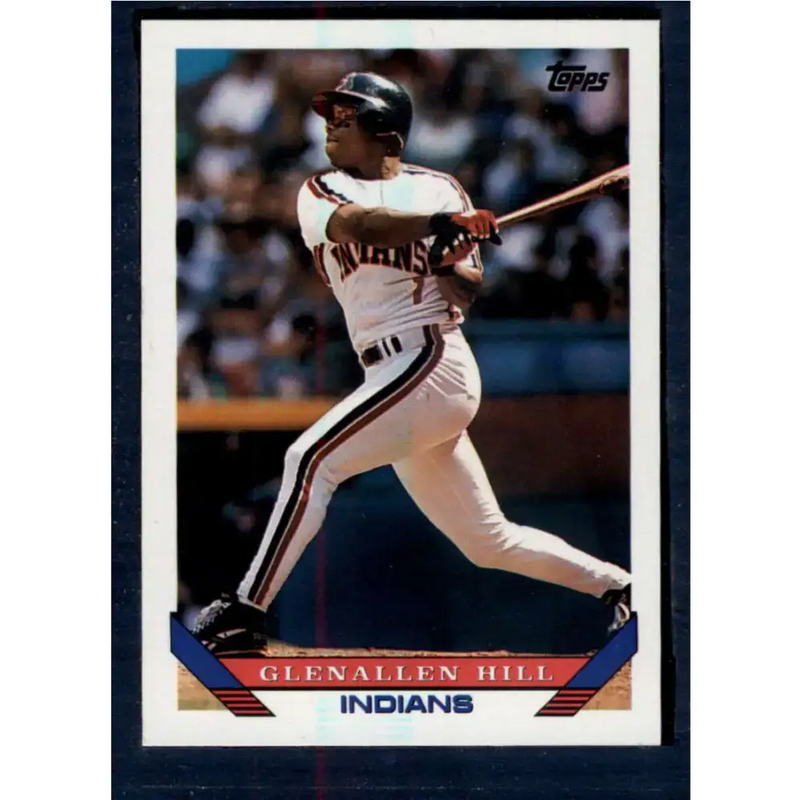 1993 Topps #666 Glenallen Hill NM-MT Cleveland Indians Baseball Card - Baseball Card Single