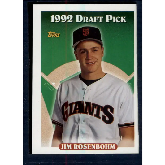 1993 Topps #667 Jim Rosenbohm NM-MT RC Rookie San Francisco Giants Baseball Card - Baseball Card Single