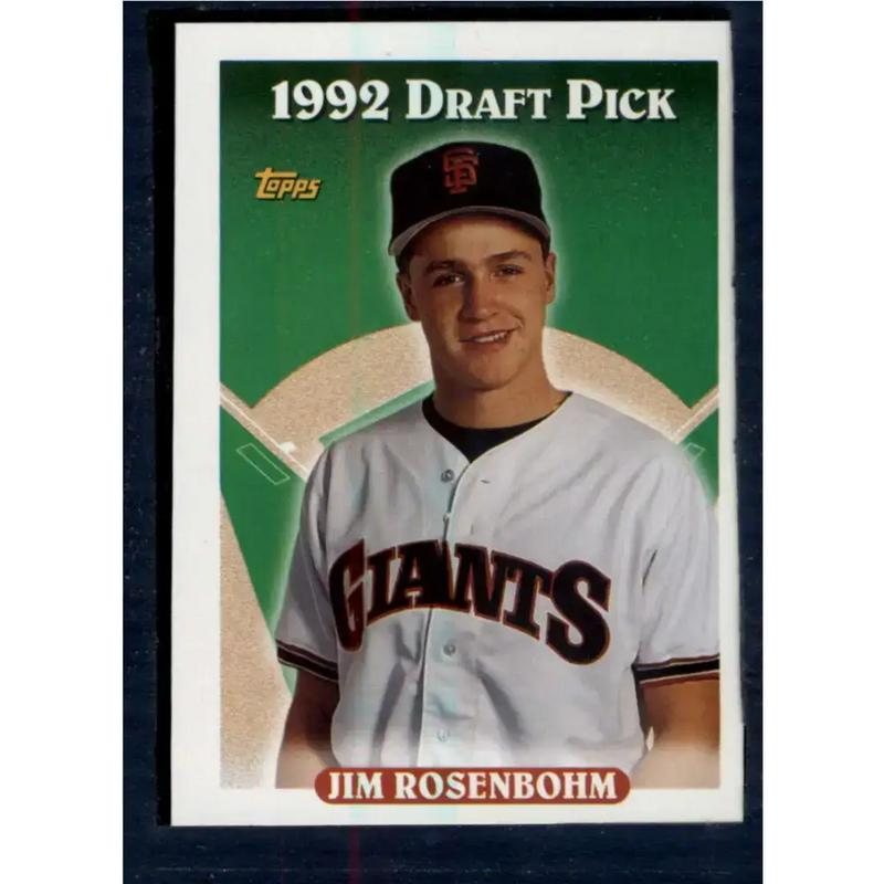 1993 Topps #667 Jim Rosenbohm NM-MT RC Rookie San Francisco Giants Baseball Card - Baseball Card Single