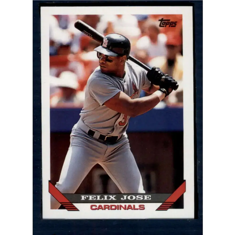 1993 Topps #67 Felix Jose NM-MT St. Louis Cardinals Baseball Card - Baseball Card Single