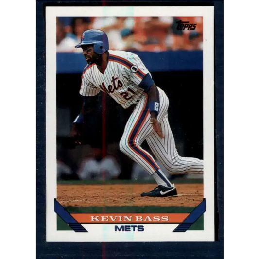 1993 Topps #672 Kevin Bass NM-MT New York Mets Baseball Card - Baseball Card Single