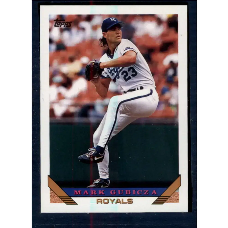 1993 Topps #674 Mark Gubicza NM-MT Kansas City Royals Baseball Card - Baseball Card Single
