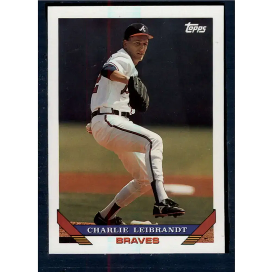1993 Topps #677 Charlie Leibrandt NM-MT Atlanta Braves Baseball Card
