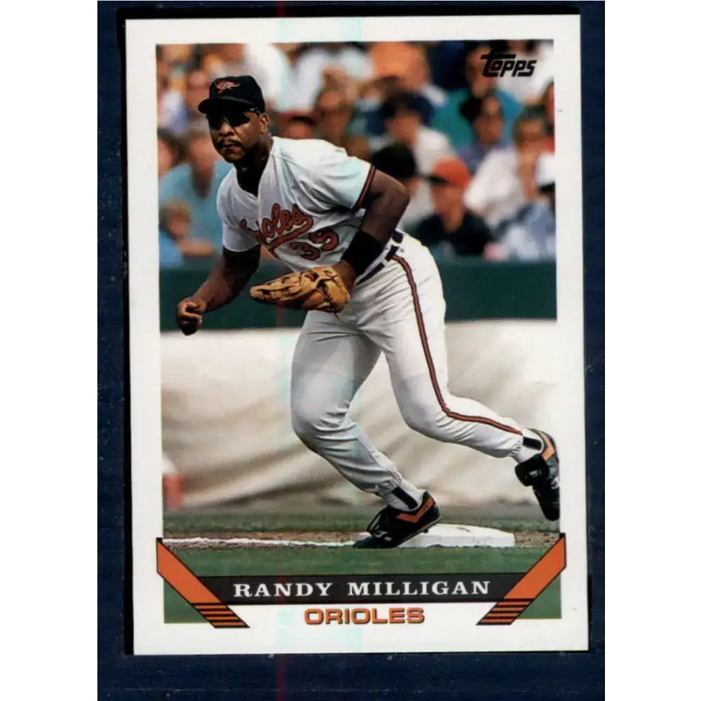 1993 Topps #678 Randy Milligan NM-MT Baltimore Orioles Baseball Card - Baseball Card Single