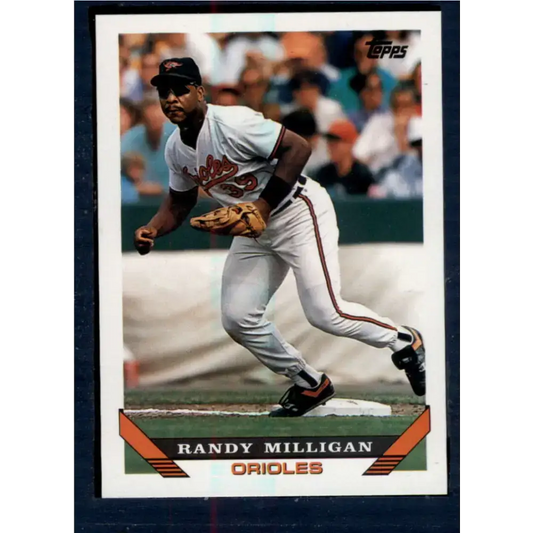 1993 Topps #678 Randy Milligan NM-MT Baltimore Orioles Baseball Card - Baseball Card Single