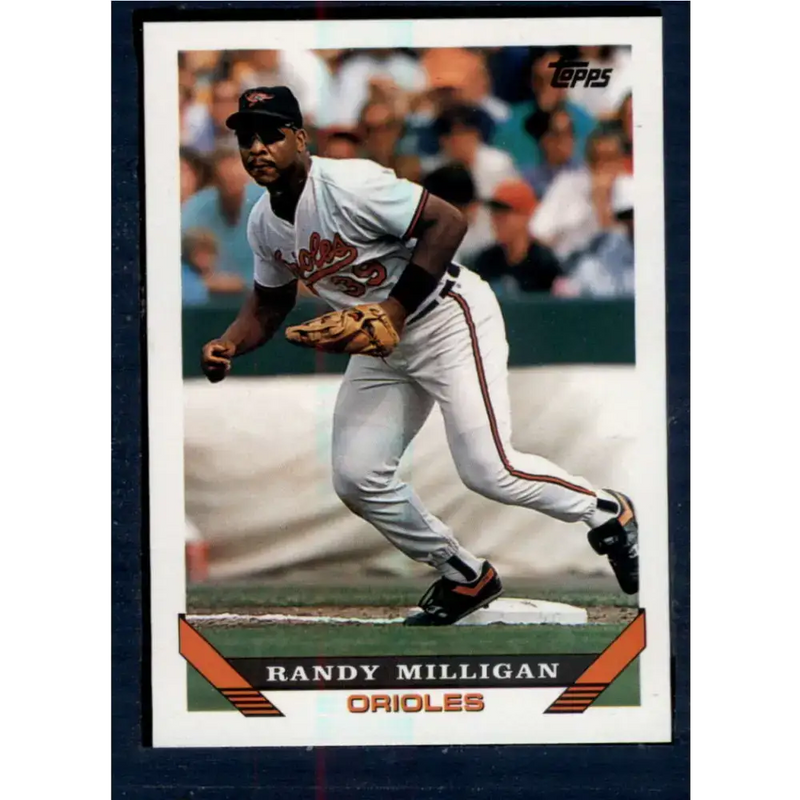 1993 Topps #678 Randy Milligan NM-MT Baltimore Orioles Baseball Card - Baseball Card Single
