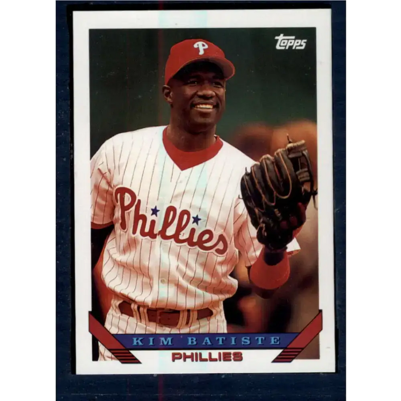 1993 Topps #679 Kim Batiste NM-MT Philadelphia Phillies Baseball Card - Baseball Card Single