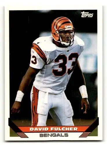 1993 Topps #68 David Fulcher Cincinnati Bengals Football Cards EX/NM ID:61220 - Football Card Single
