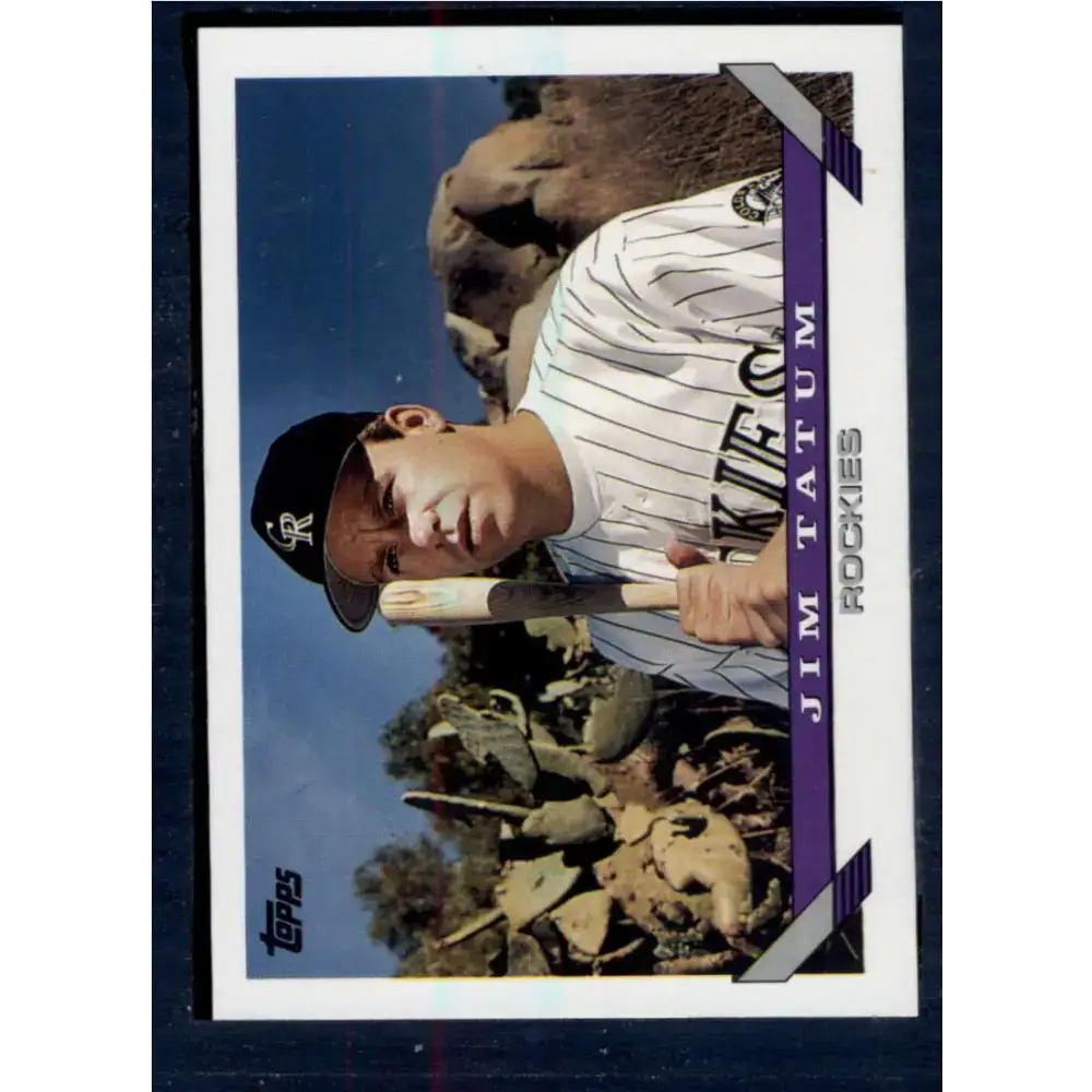 1993 Topps #691 Jim Tatum NM-MT RC Rookie Colorado Rockies Baseball Card - Baseball Card Single