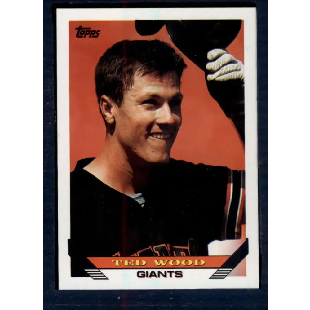 1993 Topps #698 Ted Wood NM-MT San Francisco Giants Baseball Card - Baseball Card Single
