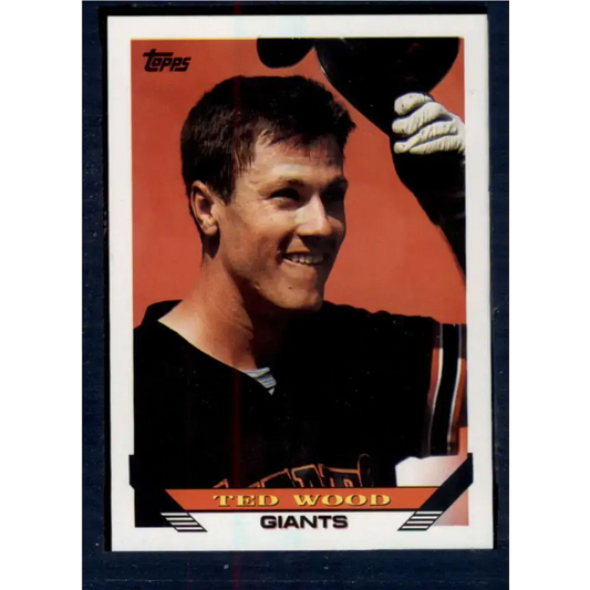 1993 Topps #698 Ted Wood NM-MT San Francisco Giants Baseball Card - Baseball Card Single