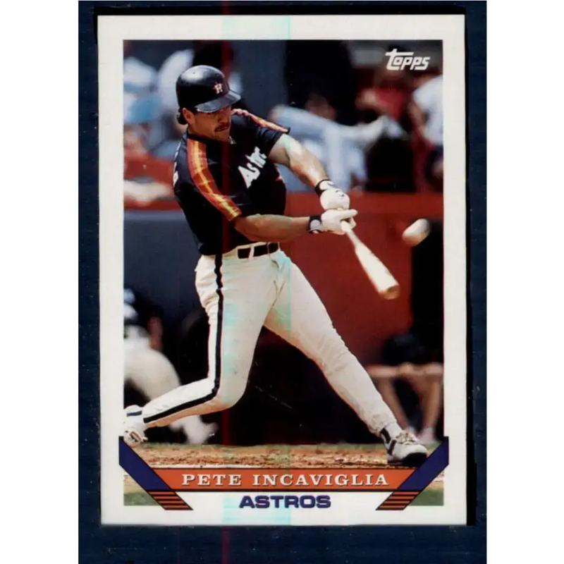 1993 Topps #7 Pete Incaviglia NM-MT Houston Astros Baseball Card - Baseball Card Single