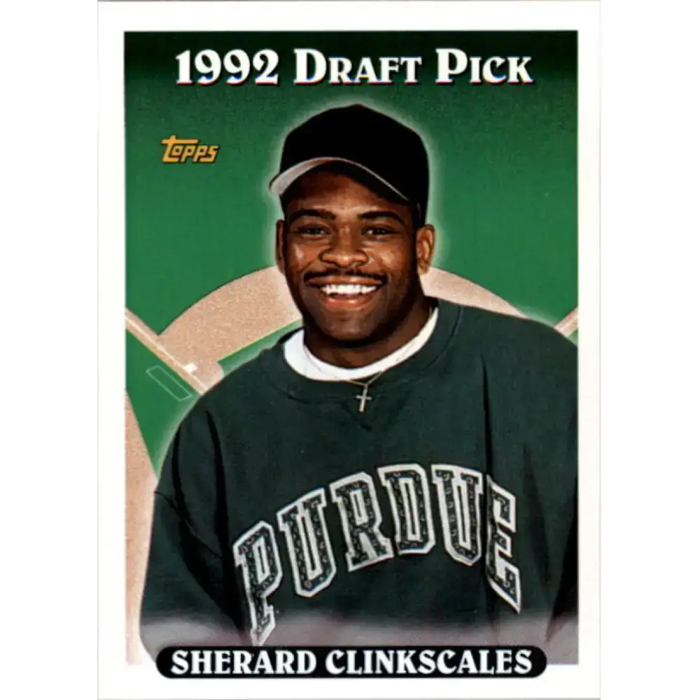 1993 Topps #706 Sherard Clinkscales NM-MT RC Rookie Kansas City Royals Baseball Card - Baseball Card Single