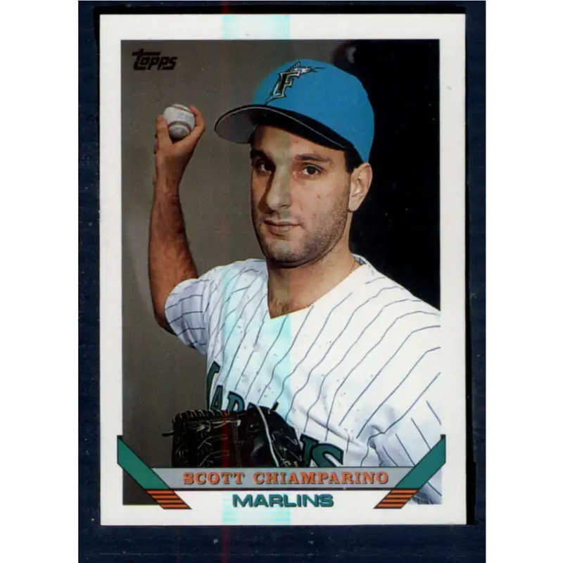 1993 Topps #711 Scott Chiamparino NM-MT Florida Marlins Baseball Card - Baseball Card Single