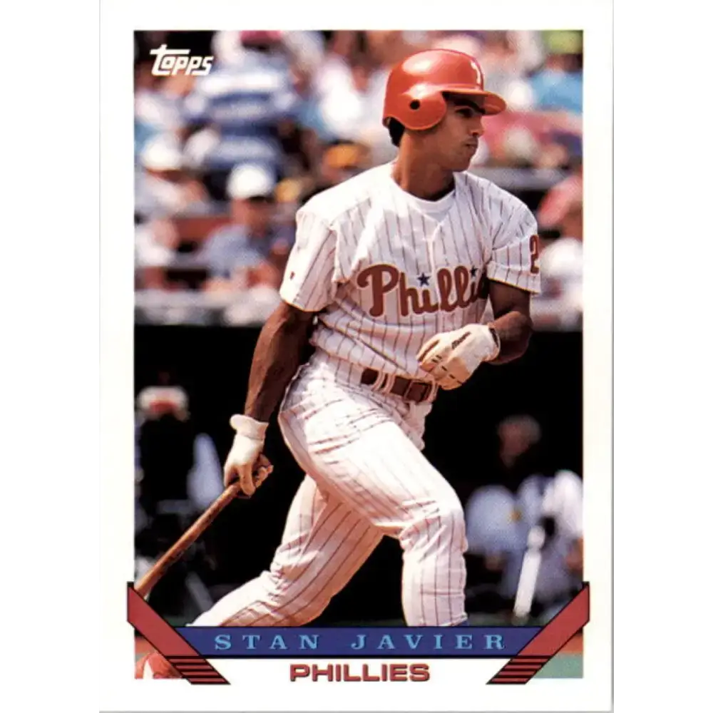 1993 Topps #712 Stan Javier NM-MT Philadelphia Phillies Baseball Card - Baseball Card Single
