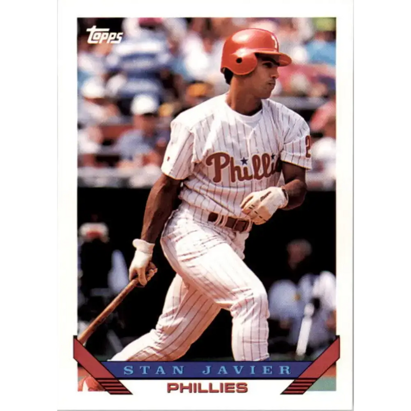 1993 Topps #712 Stan Javier NM-MT Philadelphia Phillies Baseball Card - Baseball Card Single