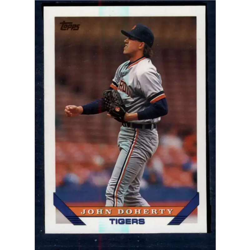 1993 Topps #713 John Doherty NM-MT Detroit Tigers Baseball Card - Baseball Card Single