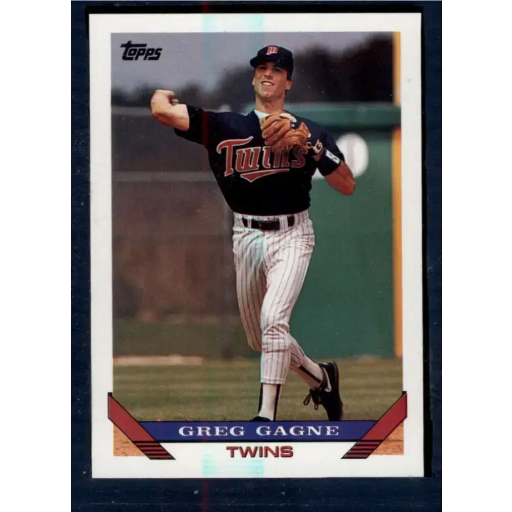 1993 Topps #715 Greg Gagne NM-MT Minnesota Twins Baseball Card - Baseball Card Single