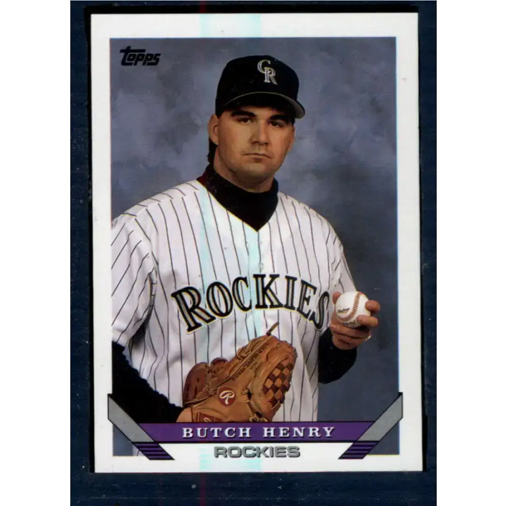 1993 Topps #719 Butch Henry NM-MT Colorado Rockies Baseball Card - Baseball Card Single
