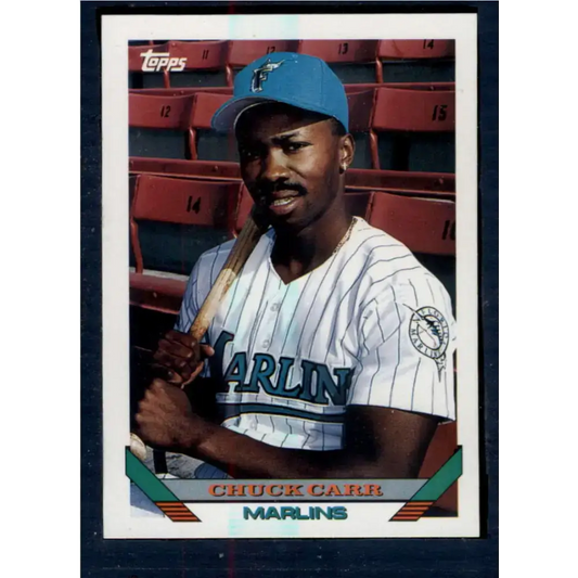 1993 Topps #722 Chuck Carr NM-MT Florida Marlins Baseball Card - Baseball Card Single