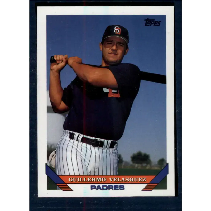 1993 Topps #724 Guillermo Velasquez NM-MT San Diego Padres Baseball Card - Baseball Card Single