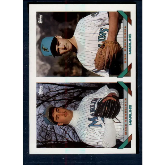1993 Topps #726 Mike Veneziale/Ken Kendrena NM-MT RC Rookie Florida Marlins Baseball Card - Baseball Card Single
