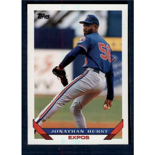 1993 Topps #727 Jonathan Hurst NM-MT Montreal Expos Baseball Card - Baseball Card Single