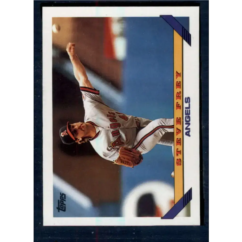 1993 Topps #728 Steve Frey NM-MT California Angels Baseball Card - Baseball Card Single