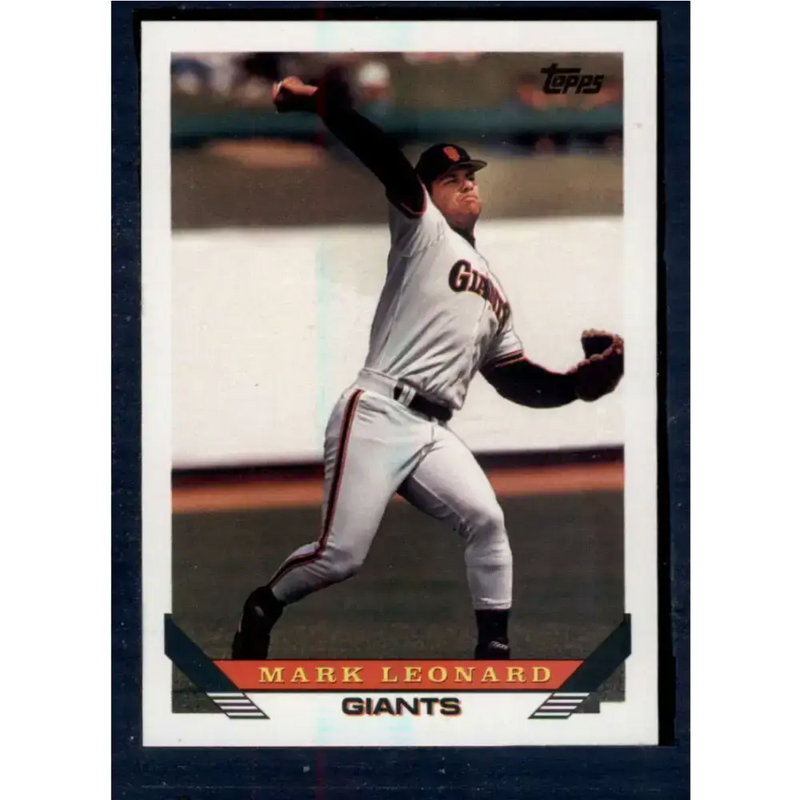 1993 Topps #729 Mark Leonard NM-MT San Francisco Giants Baseball Card - Baseball Card Single
