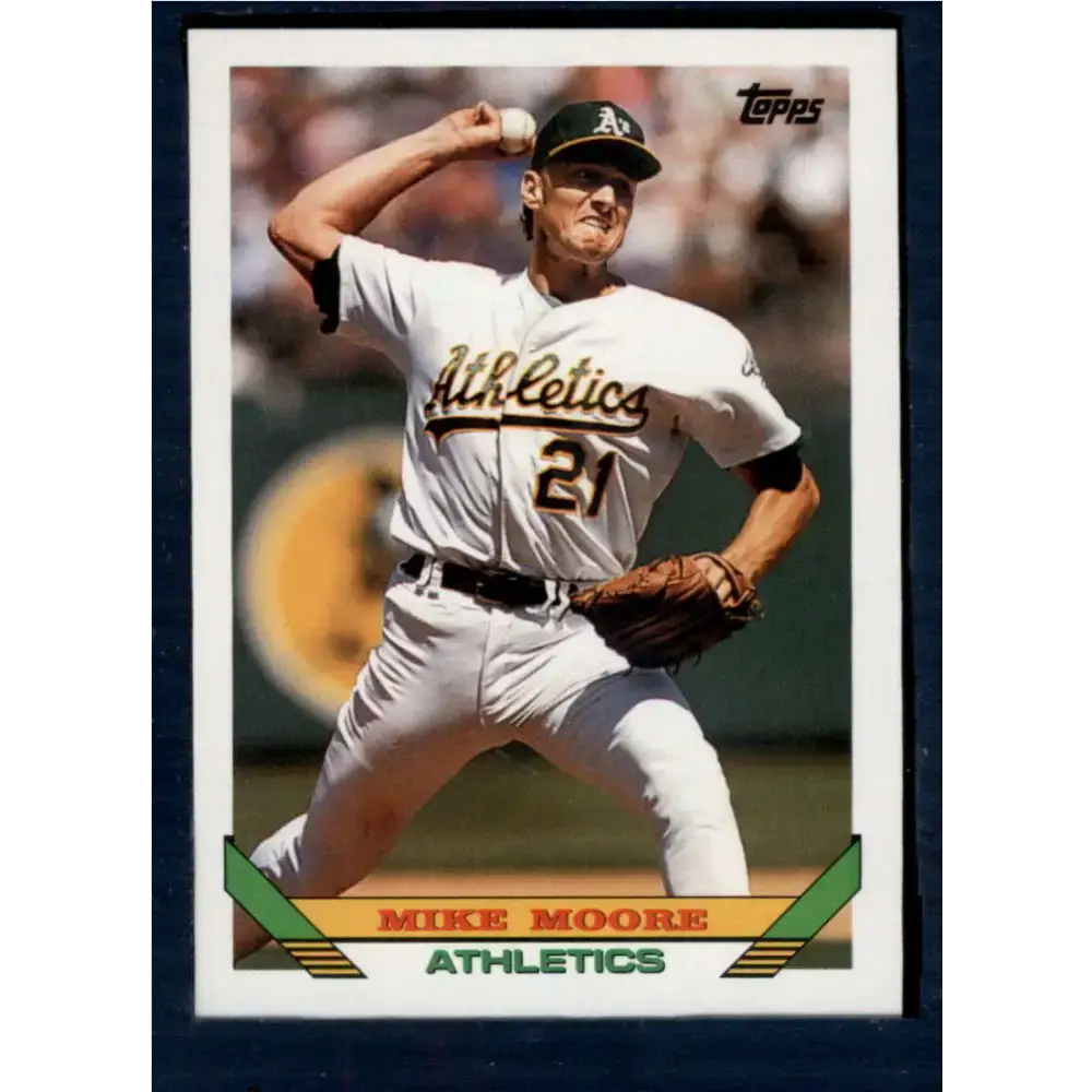 1993 Topps #73 Mike Moore NM-MT Oakland Athletics Baseball Card - Baseball Card Single