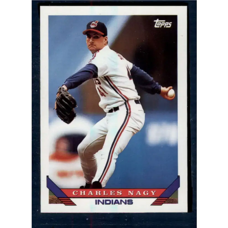 1993 Topps #730 Charles Nagy NM-MT Cleveland Indians Baseball Card - Baseball Card Single