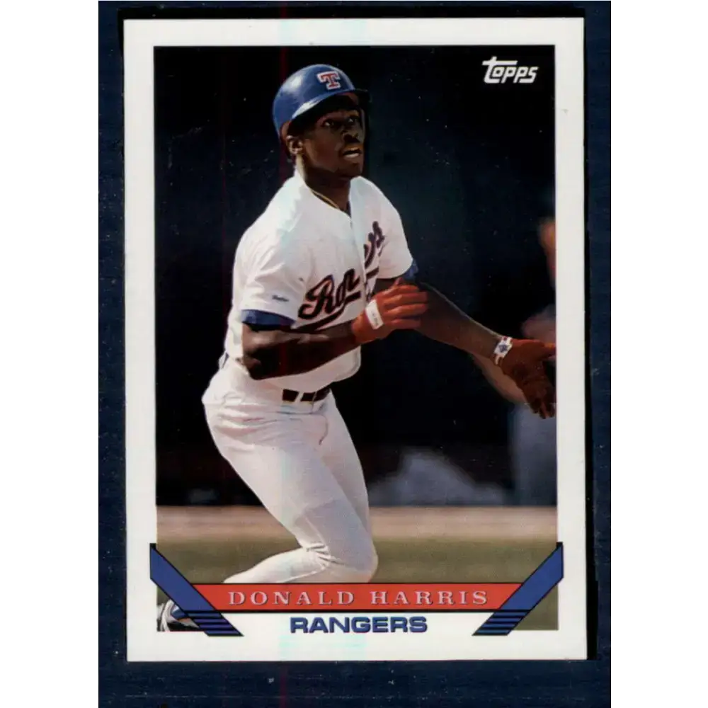 1993 Topps #731 Donald Harris NM-MT Texas Rangers Baseball Card - Baseball Card Single