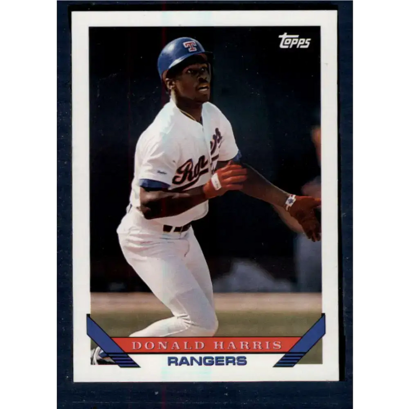 1993 Topps #731 Donald Harris NM-MT Texas Rangers Baseball Card - Baseball Card Single
