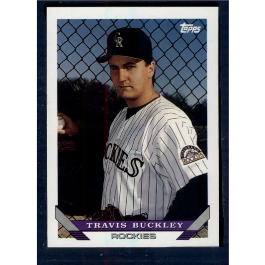 1993 Topps #732 Travis Buckley NM-MT RC Rookie Colorado Rockies Baseball Card
