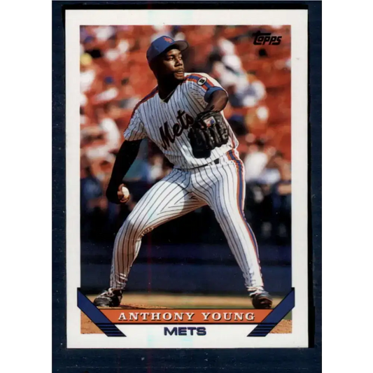 1993 Topps #734 Anthony Young NM-MT New York Mets Baseball Card - Baseball Card Single