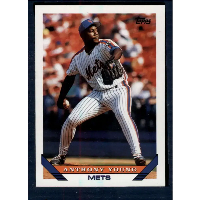 1993 Topps #734 Anthony Young NM-MT New York Mets Baseball Card - Baseball Card Single