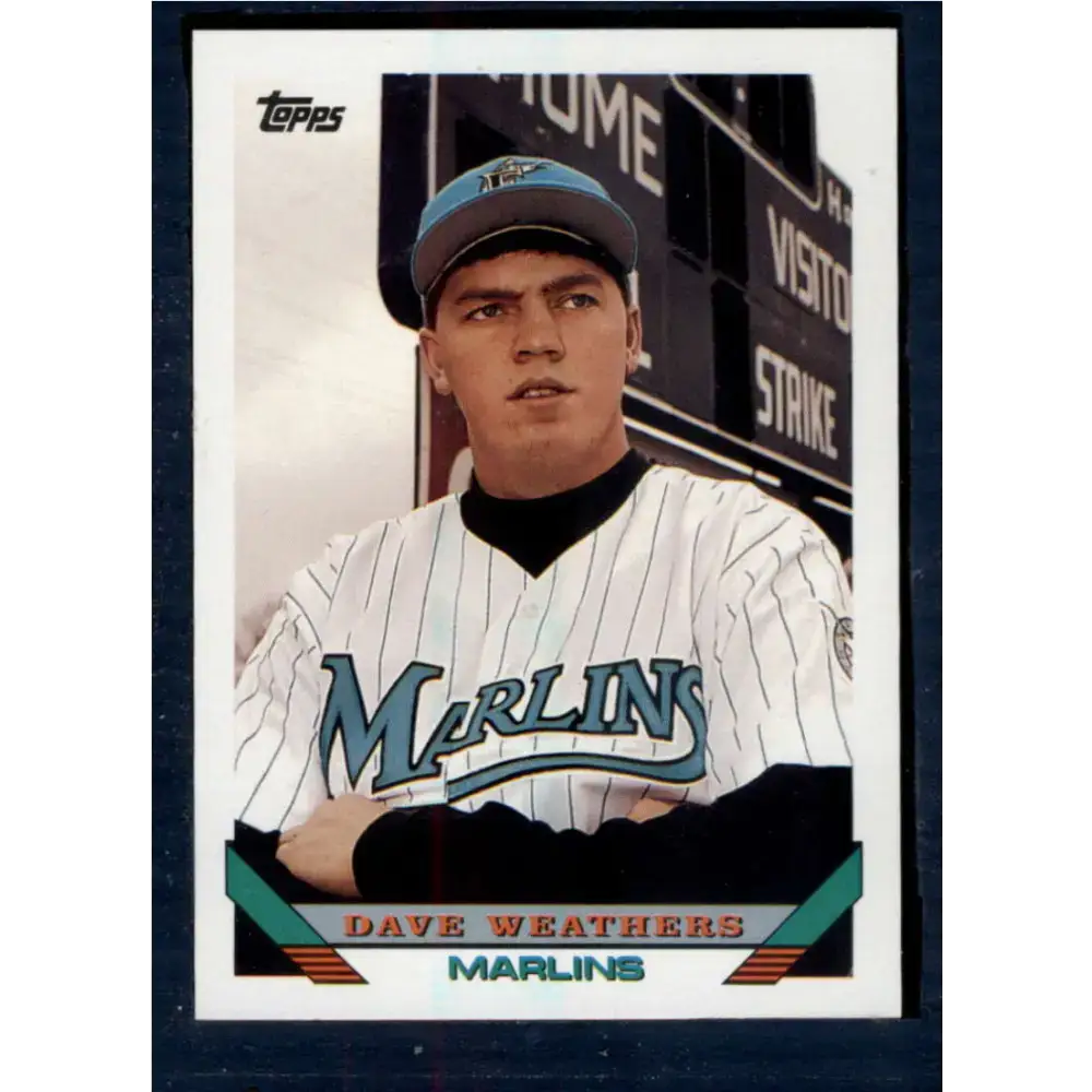 1993 Topps #739 Dave Weathers NM-MT Florida Marlins Baseball Card - Baseball Card Single