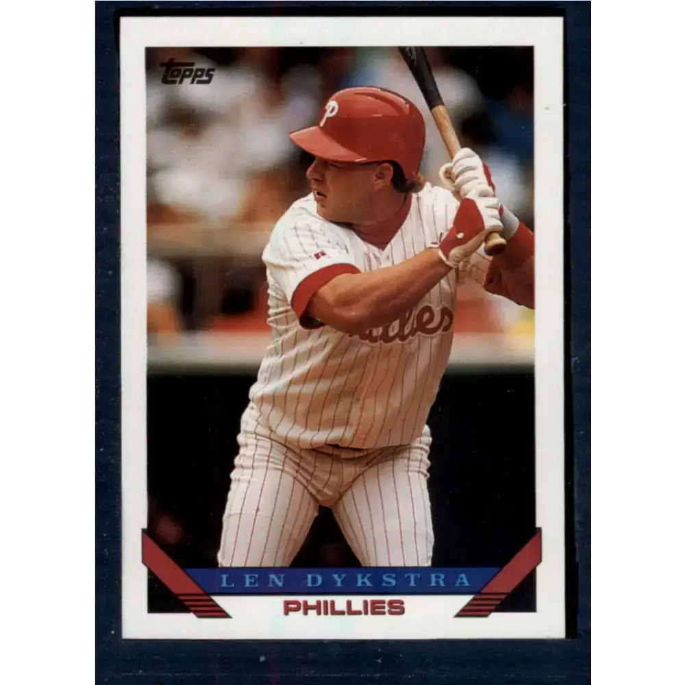 1993 Topps #740 Lenny Dykstra NM-MT Philadelphia Phillies Baseball Card - Baseball Card Single