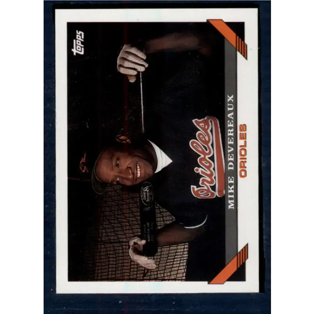 1993 Topps #741 Mike Devereaux NM-MT Baltimore Orioles Baseball Card - Baseball Card Single