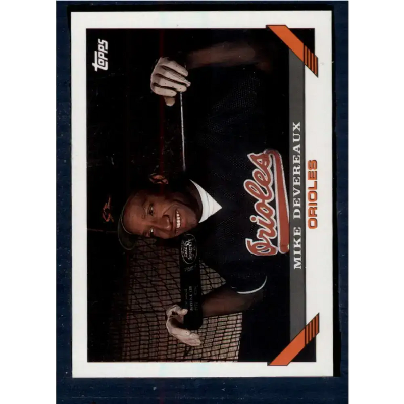 1993 Topps #741 Mike Devereaux NM-MT Baltimore Orioles Baseball Card - Baseball Card Single