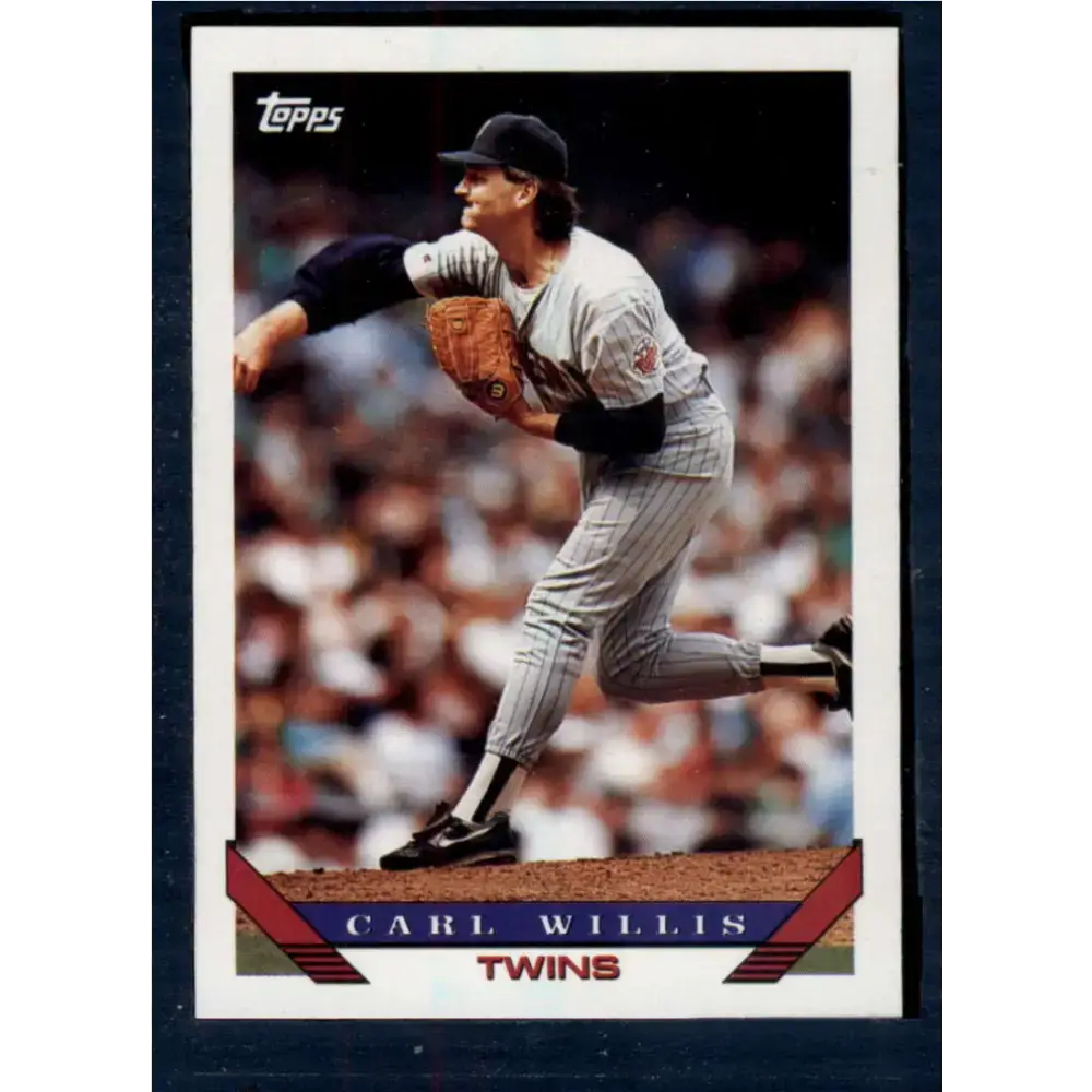 1993 Topps #747 Carl Willis NM-MT Minnesota Twins Baseball Card - Baseball Card Single