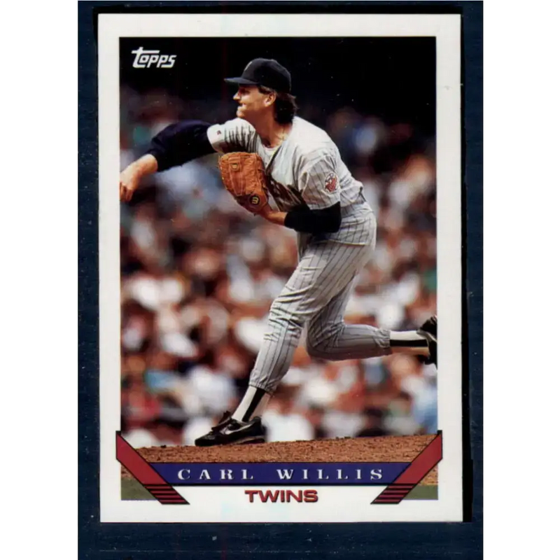 1993 Topps #747 Carl Willis NM-MT Minnesota Twins Baseball Card - Baseball Card Single