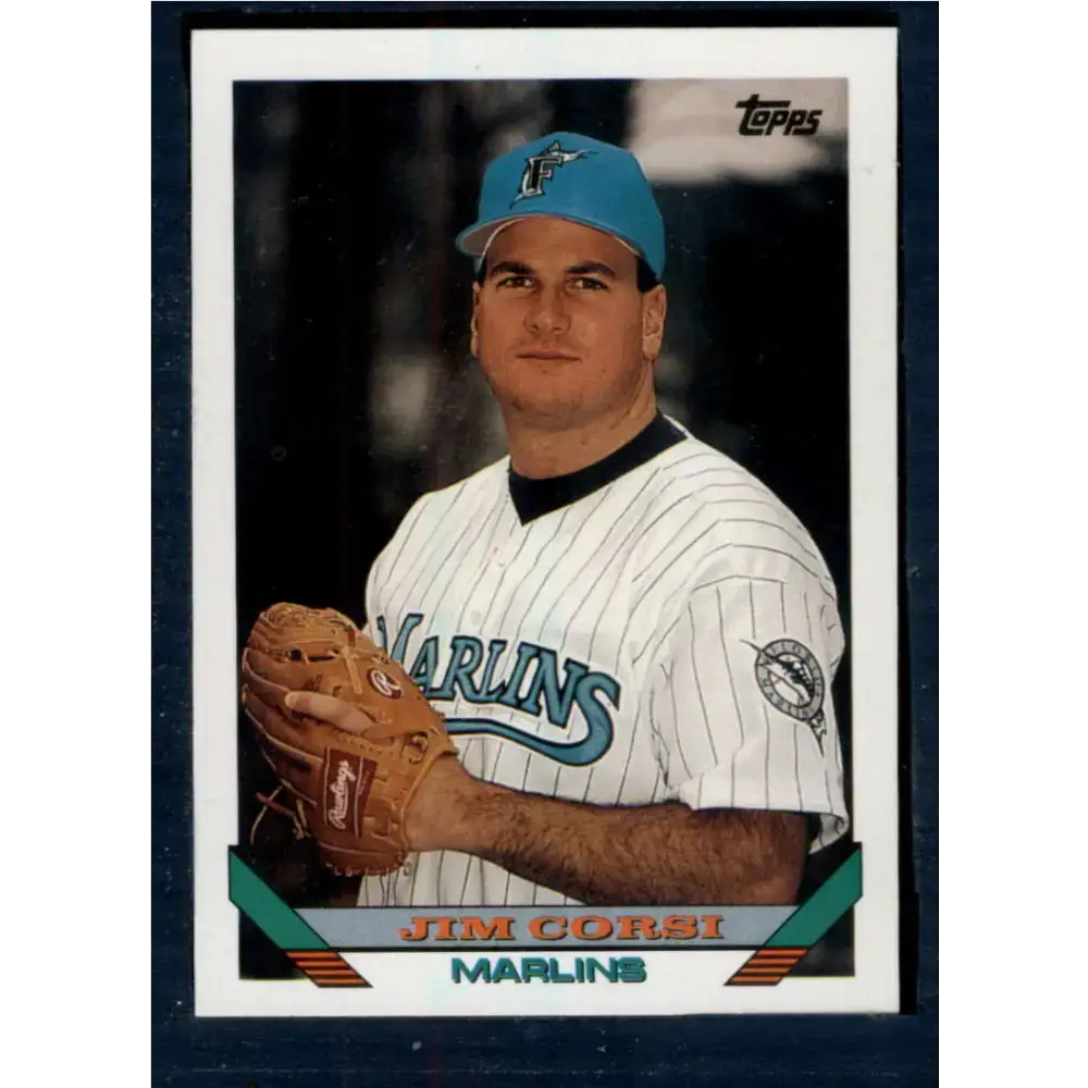 1993 Topps #753 Jim Corsi NM-MT Florida Marlins Baseball Card - Baseball Card Single