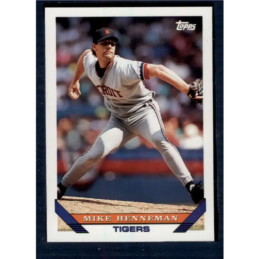 1993 Topps #756 Mike Henneman NM-MT Detroit Tigers Baseball Card