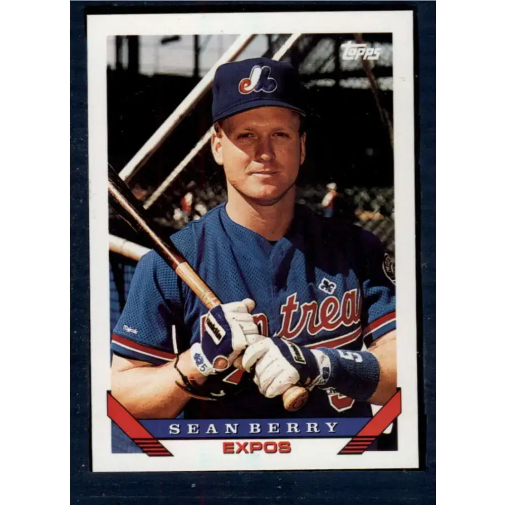 1993 Topps #758 Sean Berry NM-MT Montreal Expos Baseball Card - Baseball Card Single