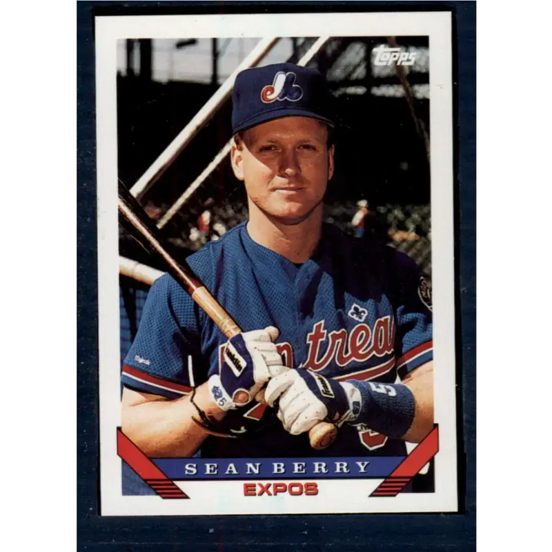 1993 Topps #758 Sean Berry NM-MT Montreal Expos Baseball Card - Baseball Card Single