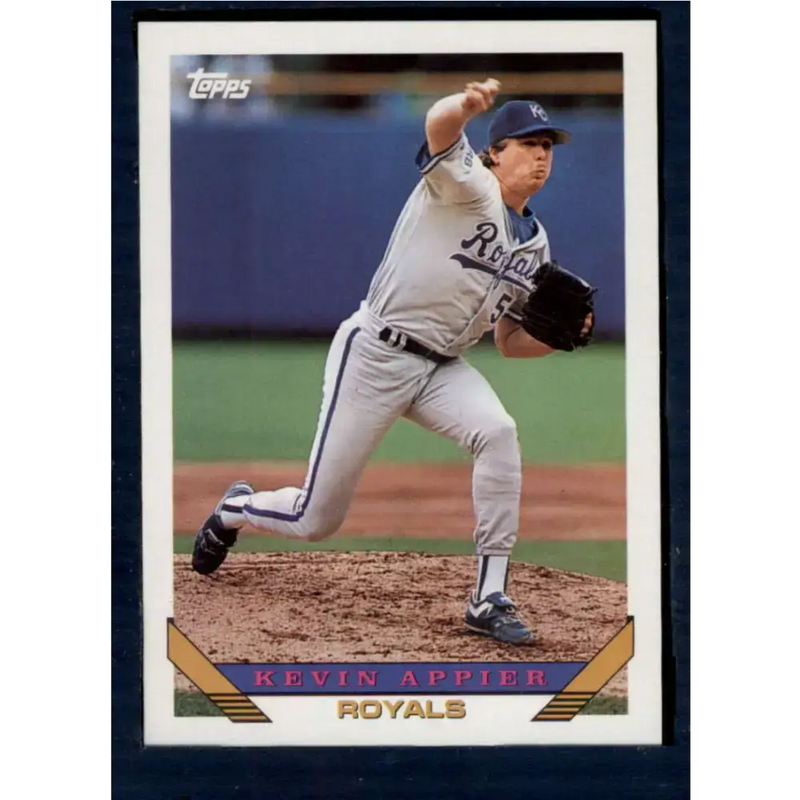 1993 Topps #76 Kevin Appier NM-MT Kansas City Royals Baseball Card - Baseball Card Single